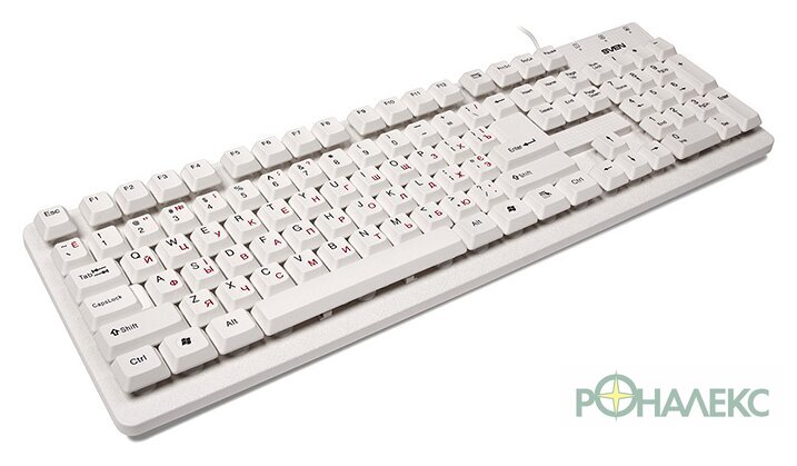 Клавиатура SVEN Standard 301 USB (белый) - фото2