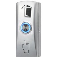 Кнопка выхода Optimus Выход (серебристый, с подсветкой)- фото