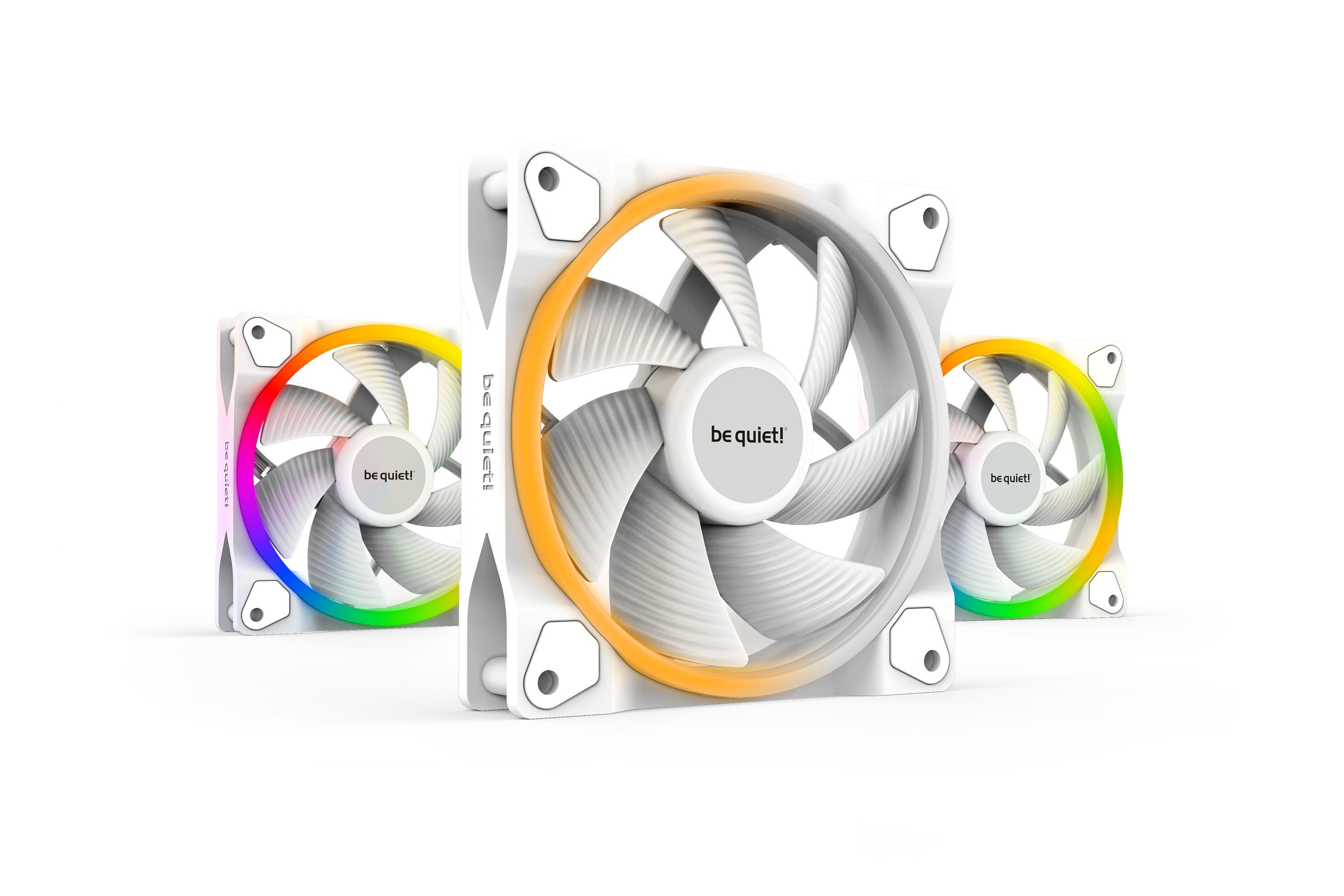 Набор вентиляторов be quiet! Light Wings White 120mm PWM (BL100)- фото
