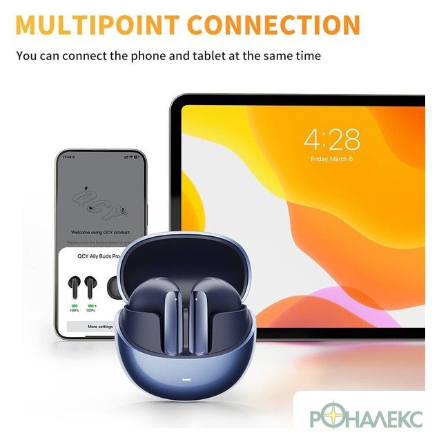 Наушники QCY AilyBuds Pro (темно-синий) - фото3