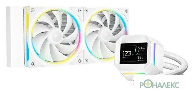 Система жидкостного охлаждения для процессора DeepCool LM240 WH R-LM240-WHDMMC-1 - фото