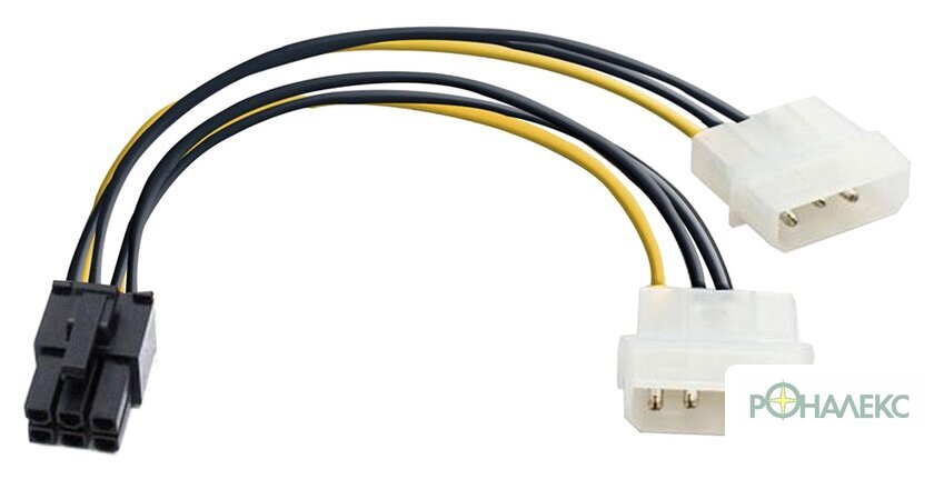 Кабель ExeGate 2xMolex - 6-pin [EX138937RUS]