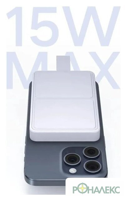 Внешний аккумулятор Xiaomi Magnetic Power Bank WPB0620MI 6000mAh (белый) - фото3