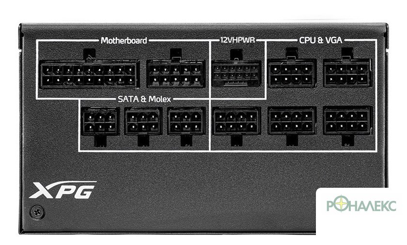 Блок питания ADATA XPG Cybercore II 1000W CYBERCOREII1000P-BKCEU - фото2