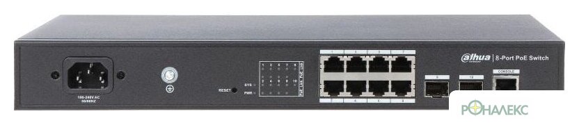 Управляемый коммутатор 2-го уровня Dahua DH-PFS4210-8GT-150 - фото