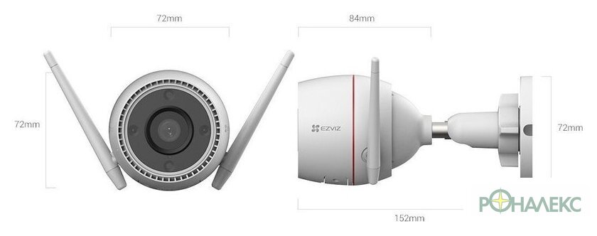 IP-камера Ezviz H3c 2K+ CS-H3c-R100-1J4WKFL (2.8 mm) - фото2