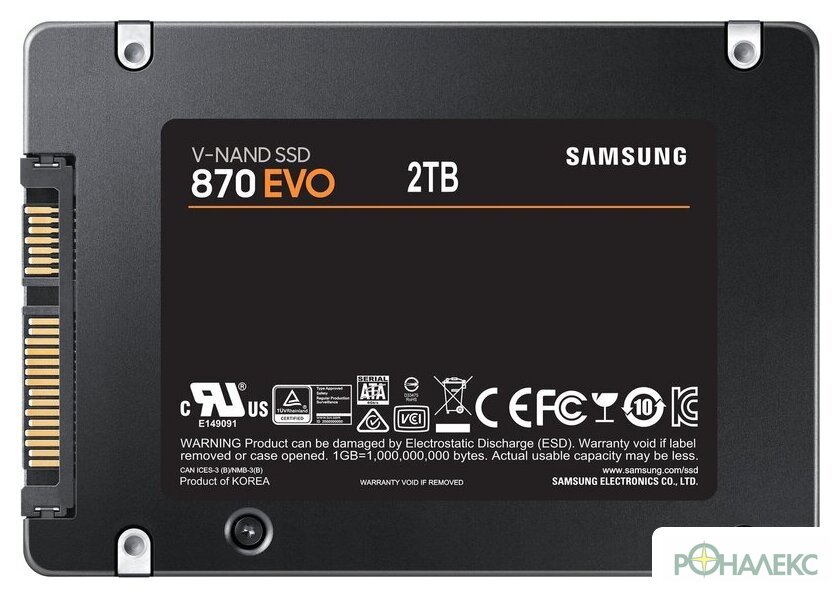 SSD Samsung 870 Evo 2TB MZ-77E2T0BW - фото2