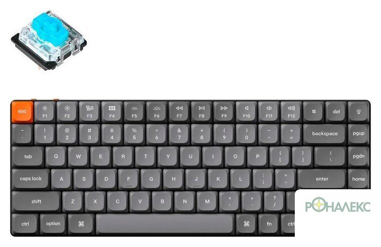 Клавиатура Keychron K3 Max RGB K3M-H2-RU (Gateron Low Profile Blue) - фото