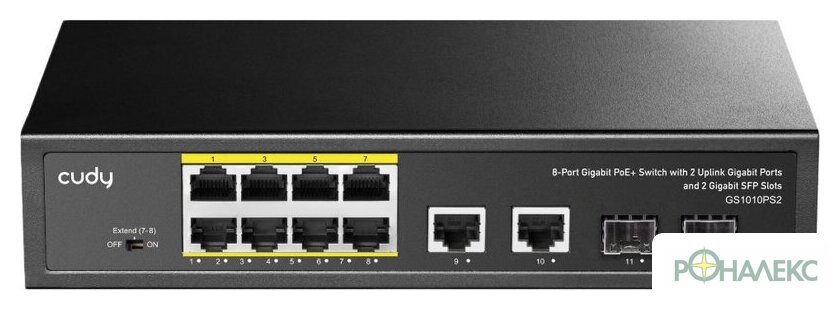 Неуправляемый коммутатор Cudy GS1010PS2 1.0 - фото