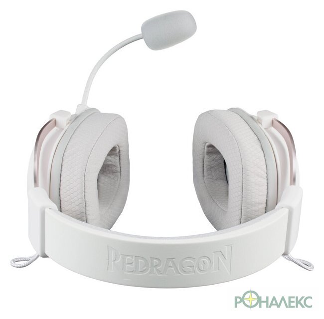 Наушники Redragon Zeus X (белый/розовый) - фото4