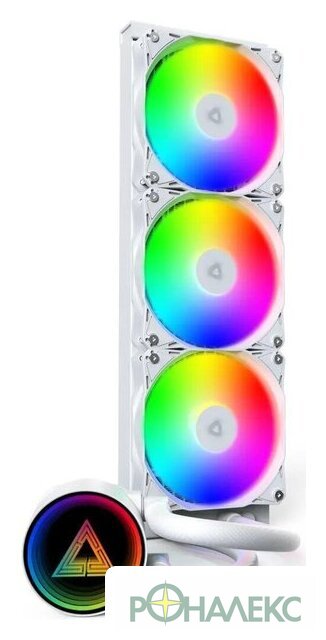 Система жидкостного охлаждения для процессора Montech LightFlow ARGB 360 (белый) - фото2