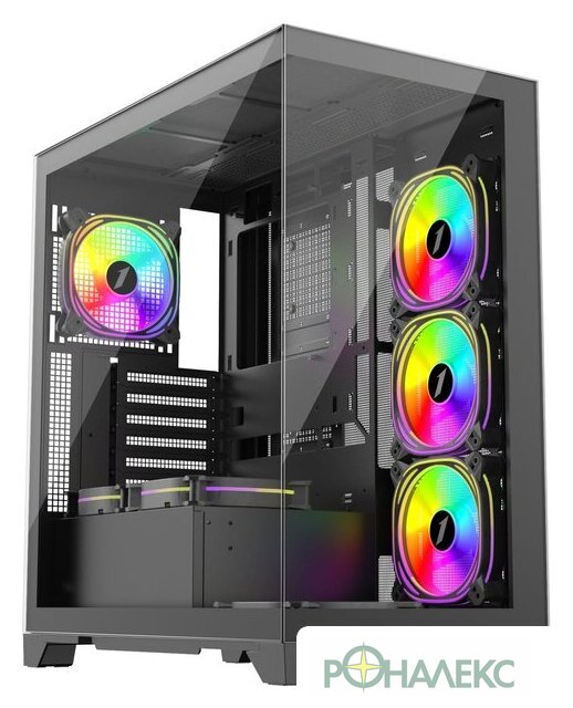 Корпус 1stPlayer Mi8 MI8-BK-3FC7R-1FC7 (черный) - фото
