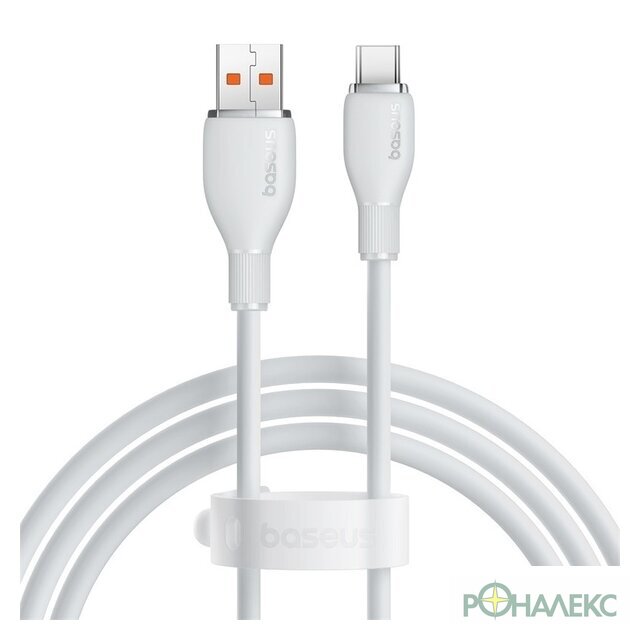 Кабель Baseus Pudding Series USB Type-A - USB Type-C (1.2 м, белый) - фото