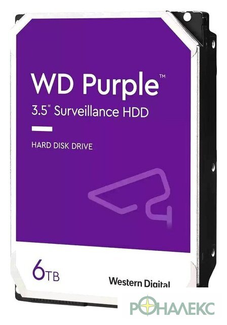 Жесткий диск WD Purple 6TB WD64PURZ - фото