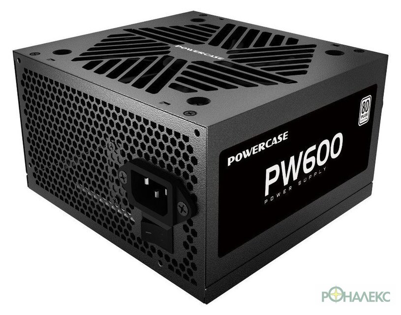 Блок питания Powercase PW600 (черный) - фото