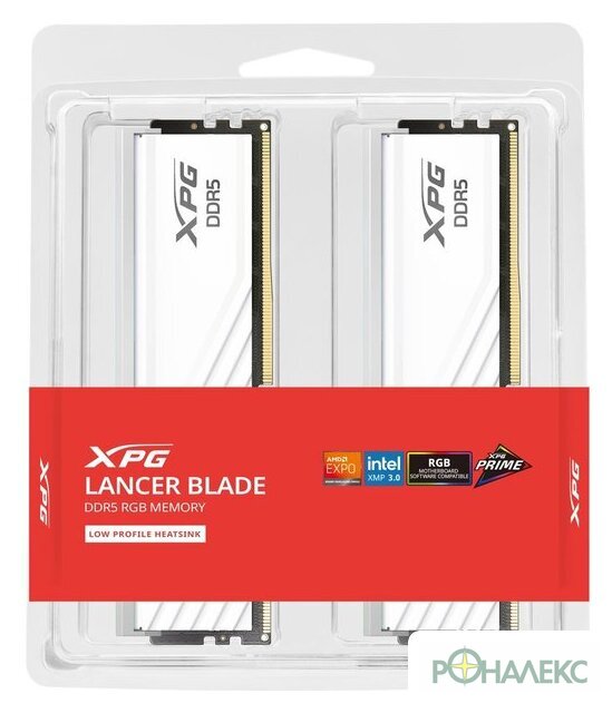 Оперативная память ADATA XPG Lancer Blade RGB 2x32ГБ DDR5 6000 МГц AX5U6000C3032G-DTLABRWH - фото4