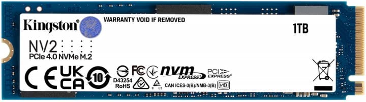 Жесткий диск SSD 1Tb Kingston NV2 (SNV2S/1000G)- фото