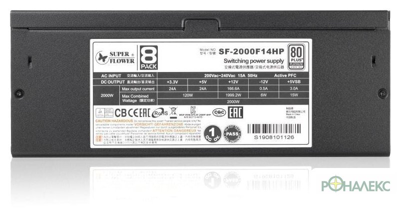 Блок питания Super Flower Leadex Platinum SF-2000F14HP - фото4