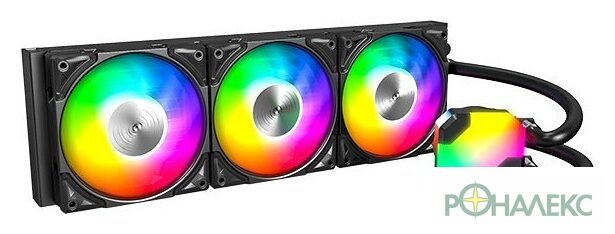 Система жидкостного охлаждения для процессора Montech HyperFlow ARGB 360 (черный) - фото