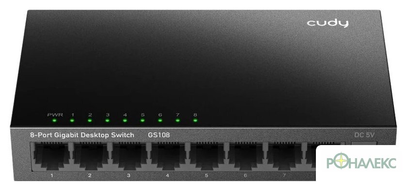 Неуправляемый коммутатор Cudy GS108 4.0 - фото