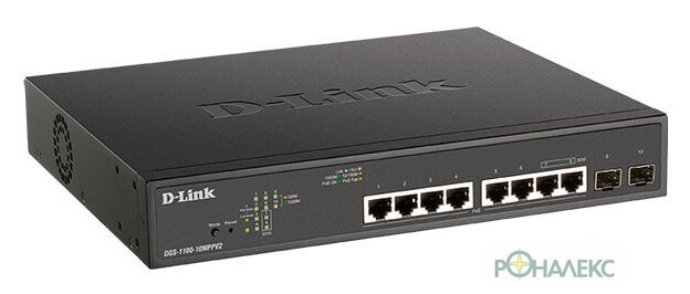 Управляемый коммутатор 2-го уровня D-Link DGS-1100-10MPPV2/A3A - фото