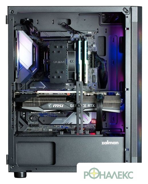 Корпус Zalman i4 TG (черный) - фото5