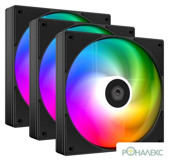 Комплект вентиляторов для корпуса ID-Cooling AS-120-ARGB-K Trio - фото