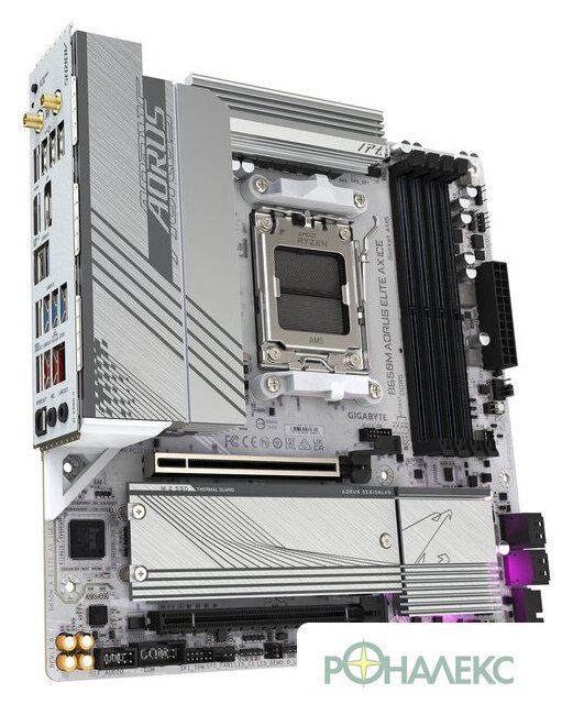Материнская плата Gigabyte B650M Aorus Elite AX Ice - фото2