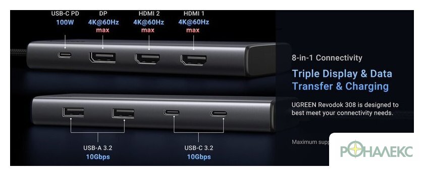 Док-станция Ugreen CM639 35625 - фото3