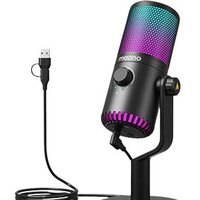 Проводной микрофон Maono DM30 RGB (черный)- фото