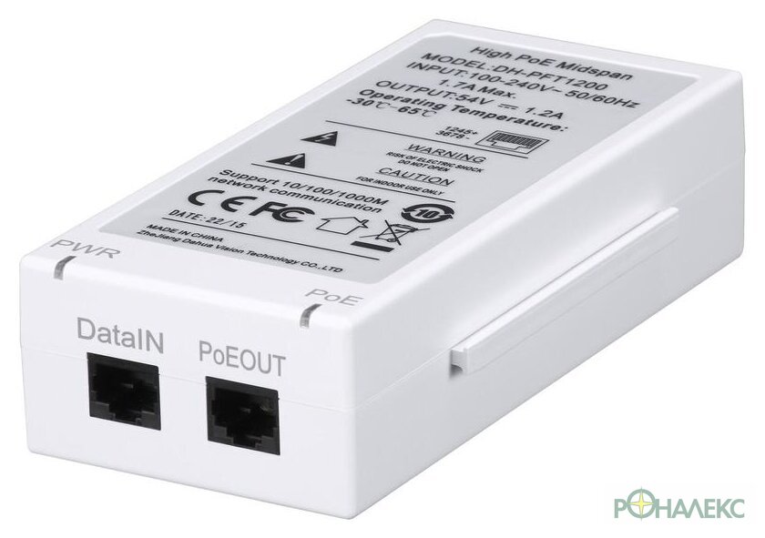PoE-инжектор Dahua DH-PFT1200 - фото