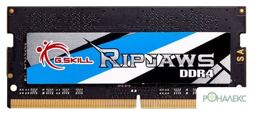 Оперативная память G.Skill Ripjaws 16GB DDR4 SODIMM PC4-25600 F4-3200C22S-16GRS - фото