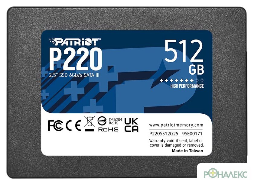 SSD Patriot P220 512GB P220S512G25 - фото