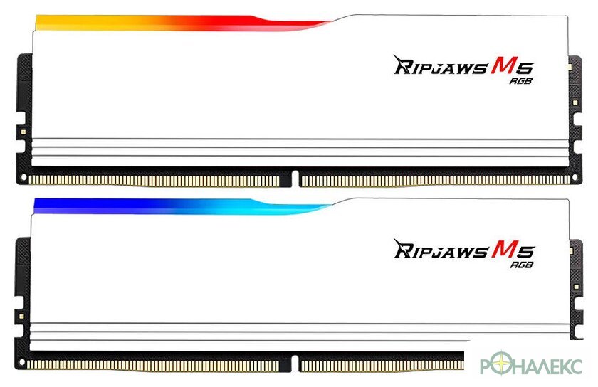 Оперативная память G.Skill Ripjaws M5 RGB 2x32ГБ DDR5 6000 МГц F5-6000J3238G32GX2-RM5RW - фото
