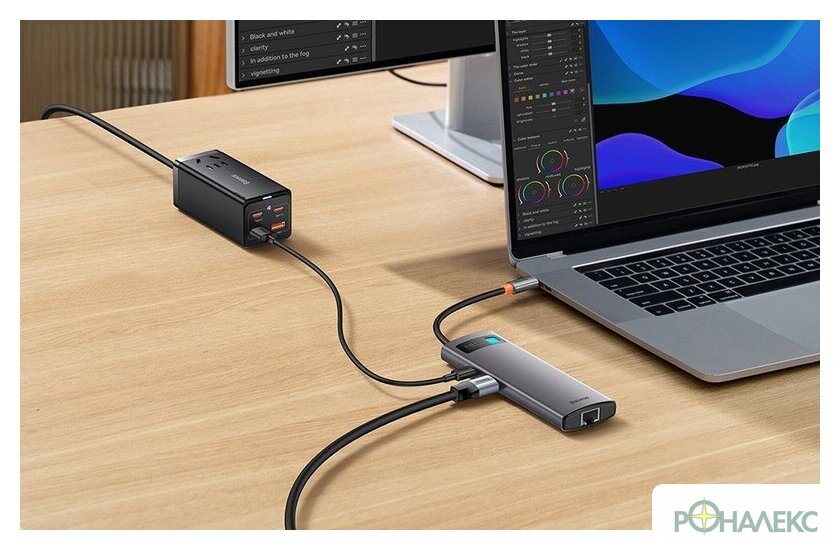 Док-станция Baseus StarJoy 6-Port Type-C Hub Adapter WKWG080013 - фото5