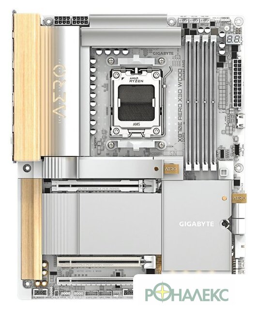 Материнская плата Gigabyte X870E Aero X3D Wood - фото