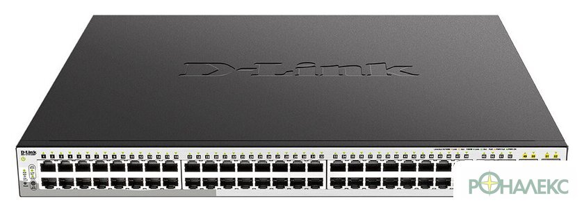 Управляемый коммутатор 2-го уровня D-Link DGS-1210-52MP/F4A - фото
