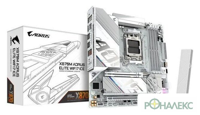 Материнская плата Gigabyte X870M Aorus Elite WiFi7 Ice - фото5
