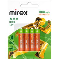 Аккумулятор Mirex AAA 1100mAh 4 шт HR03-11-E4