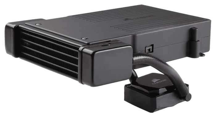 Система водяного охлаждения Corsair Hydro H5 SF (CW-9060023-WW) (для mini-ITX плат, 1000-1800rpm, 20.39-40.78CFM, 36-42dBa, 4pin)- фото