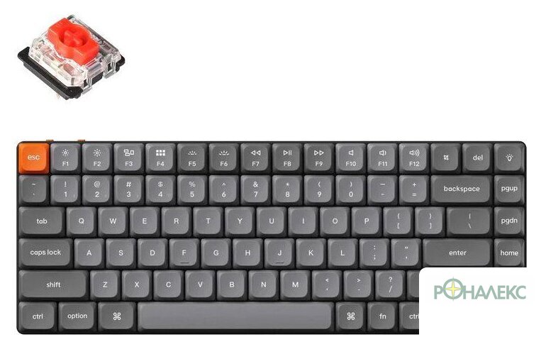Клавиатура Keychron K3 Max RGB K3M-H1-RU (Gateron Low Profile Red) - фото