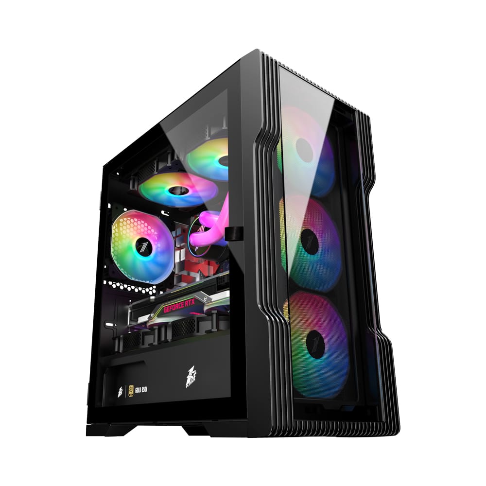 Корпус 1stPlayer Trilobite T3-G ARGB (T3-G-BK-4F2(AP))