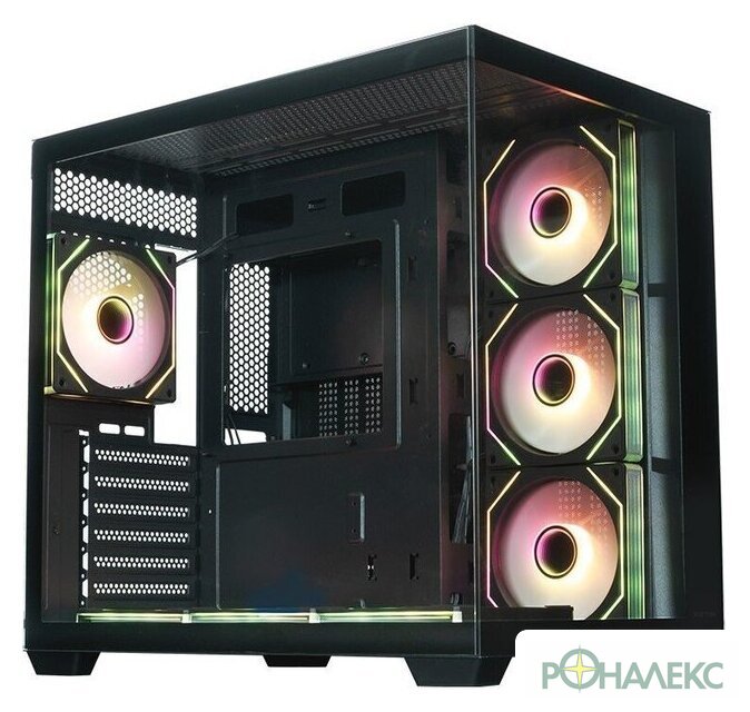 Корпус XASTRA QW500 7ARGB-C10-UC (черный) - фото