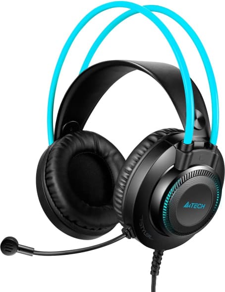 Наушники A4Tech Fstyler FH200U Grey/Blue- фото