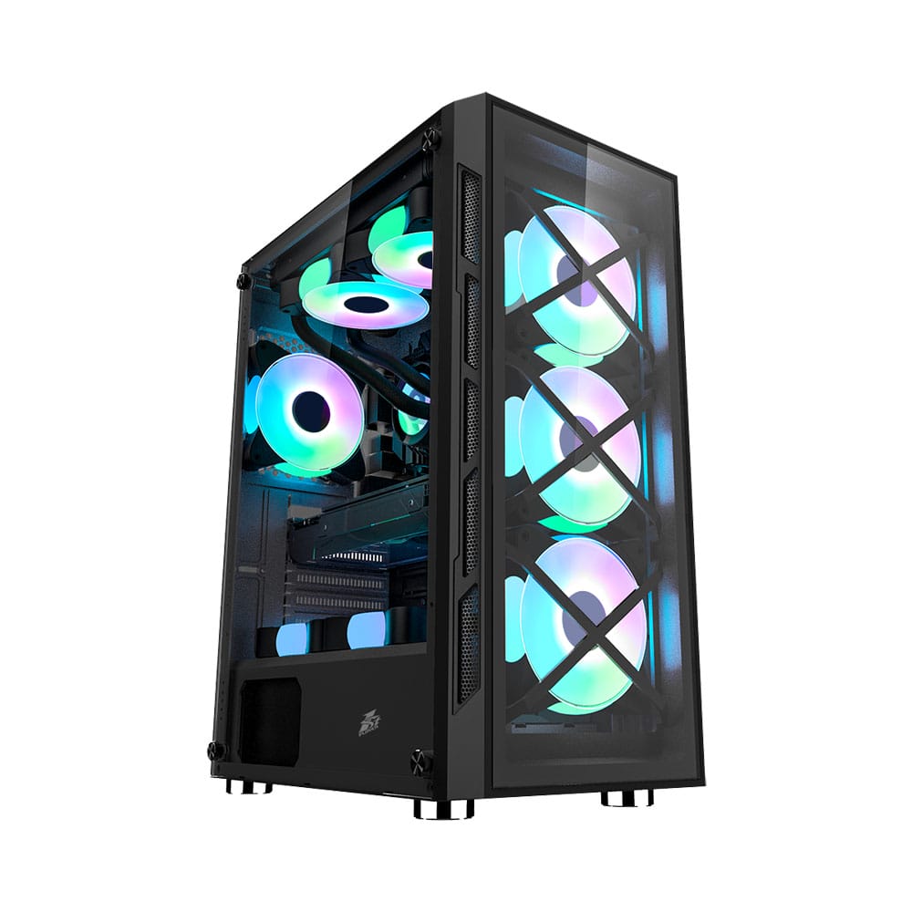 Корпус 1stPlayer Firebase XP-G (черный) (XP-G-BK-4F1)- фото