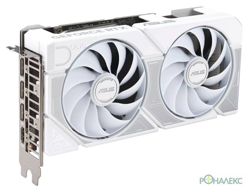 Видеокарта ASUS Dual GeForce RTX 5060 Ti 16GB GDDR7 White OC Edition DUAL-RTX5060TI-O16G-WHITE - фото