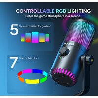 Проводной микрофон Maono DM30 RGB (черный)- фото3