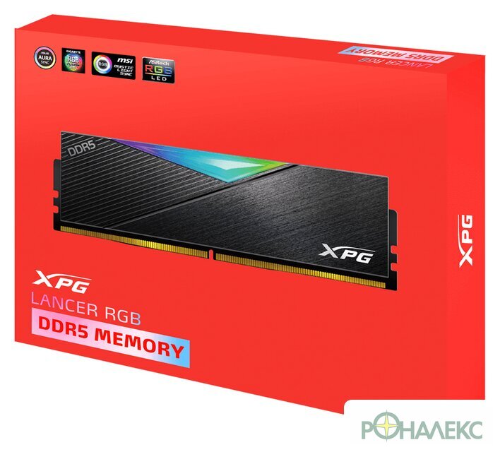 Оперативная память ADATA XPG Lancer RGB 2x16ГБ DDR5 6400 МГц AX5U6400C3216G-DCLARBK - фото5