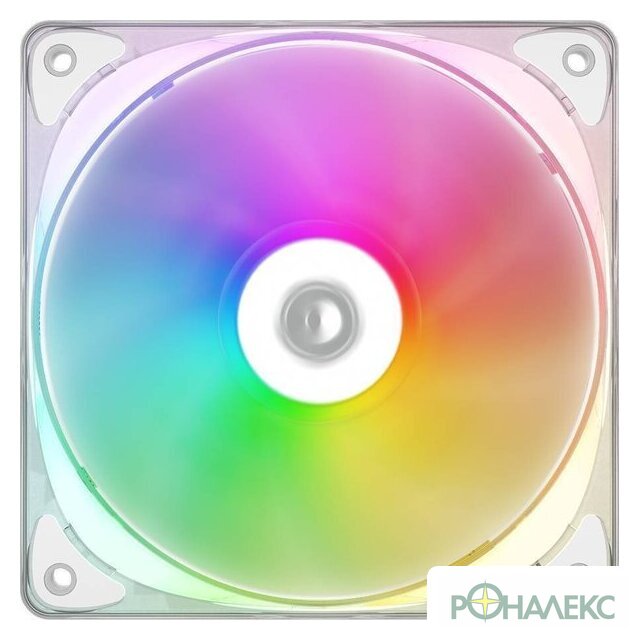 Вентилятор для корпуса ID-Cooling Crystal 120 White ARGB - фото2