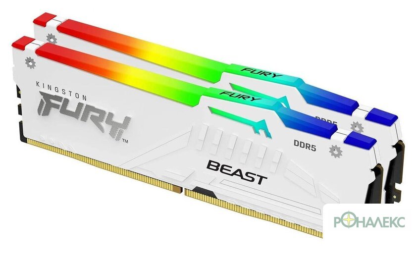 Оперативная память Kingston FURY Beast RGB 2x16ГБ DDR5 6000 МГц KF560C30BWEAK2-32 - фото2